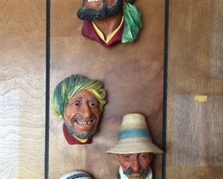 Several Bossons ceramic heads