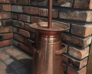 Copper butter churn