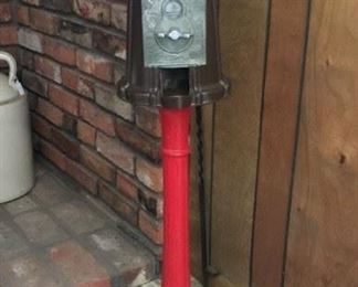 Antique gum ball machine w/glass bowl and cast iron base