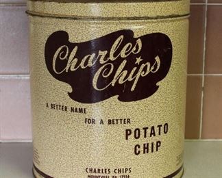 Vintage Charle’s Chips 1lb tin