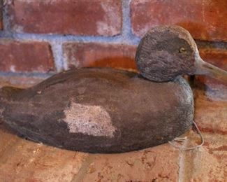 Antique canvas decoy