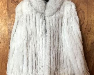 Sage fox fur coat 