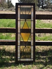 5' tall/long stained glass window