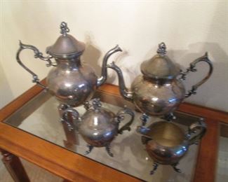 Silver Plate Tea/Coffee/Cream/Sugar