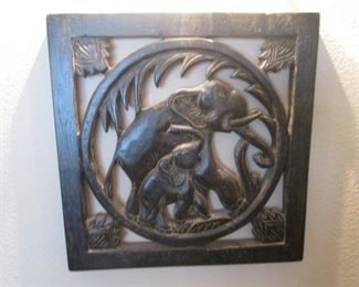 Carved Wall Plaque