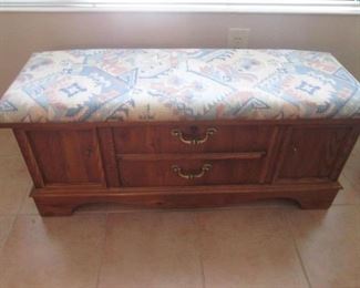 Upholstered Cedar Chest