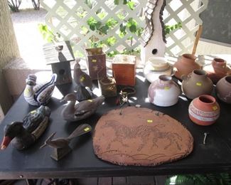 Ceramics, Ducks, Birds and Birdhouses