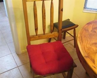 Chair Detail. Cute Tiny Stool in the background!