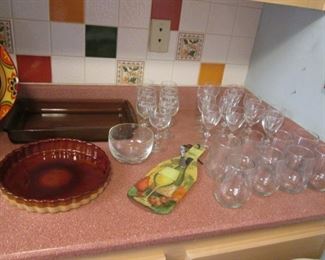 Glassware, Casseroles, Pie Plates