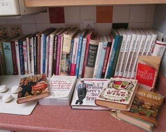 Nice Collection of Cookbooks and Cooking Magazines