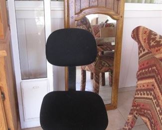 Secretarial Chair, Wall-Mount Mirrors
