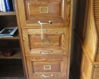 4-Drawer Wood File Cabinet