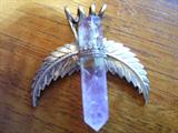 sterling and amethyst pendant