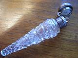 crystal and sterling scent bottle