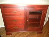 solid wood, hand crafted flat panel TV component cabinet