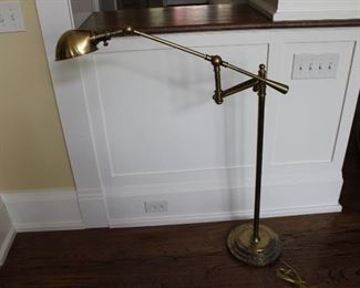 Brass floor lamp