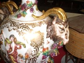 detail of Old Naples urns