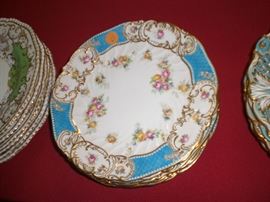 set of 6 Coalport cabinet plates