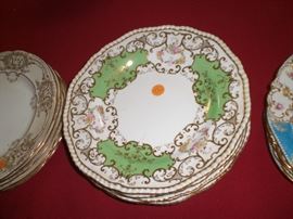 set of 6 Copeland cabinet plates