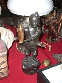 Japanese bronze figure