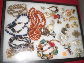 lots of sterling and costume jewelry