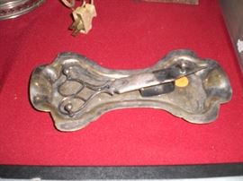 James Dickson & sons Sheffield plate wick trimmer and tray