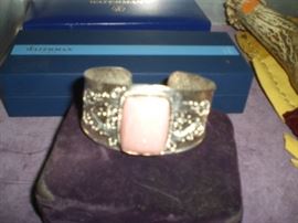 ornate sterling cuff bracelet