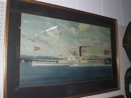 paddlewheel lithograph