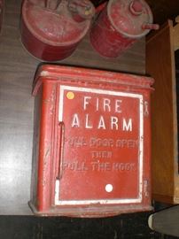 cast iron St.Louis fire alarm call box