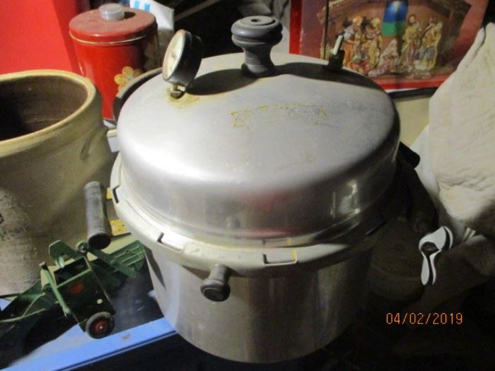 vintage pressure cooker Burgess brand