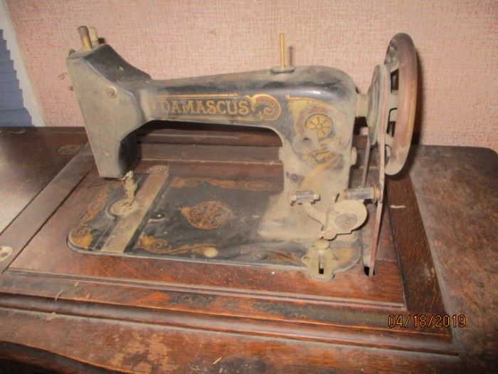 Damascus treddle sewing machine
