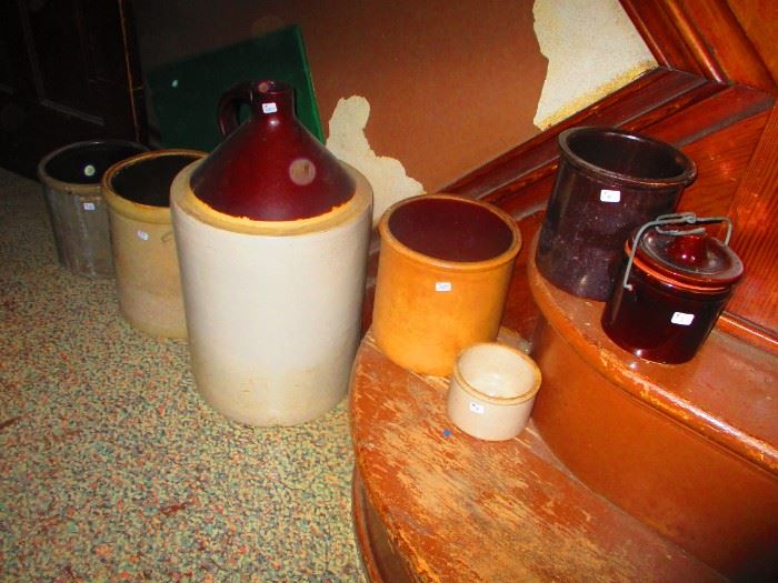 selection of stoneware