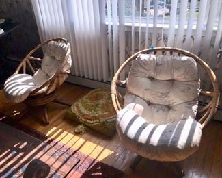 Another pair of Papasan chairs 
