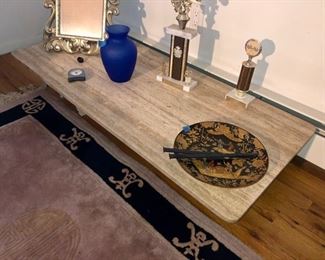 Low marble coffee table