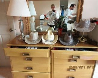GREAT DRESSER HATS AND LAMPS