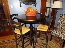 Cafe Table and Four Cafe Chairs