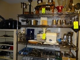  The champion worlds finest juicer ,  several sets of flatware and also individual pieces of flatware .  Sears vintage electric churn