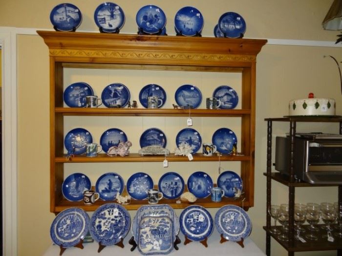 Vast Collection of Royal Copenhagen Annual Plates, Over 60 plates. 