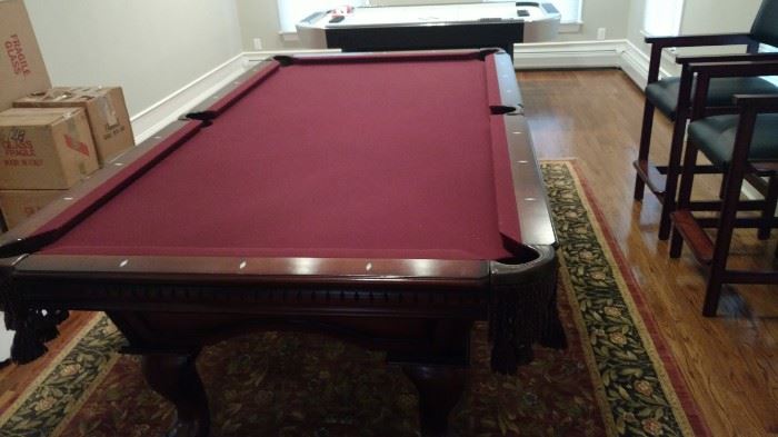 9 ft. pool table, hardly used  American Heritage  Will sell early $1200   firm