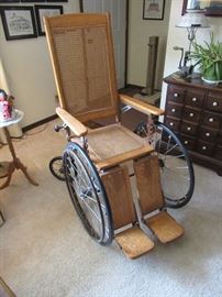 1930's wheelchair with new caning