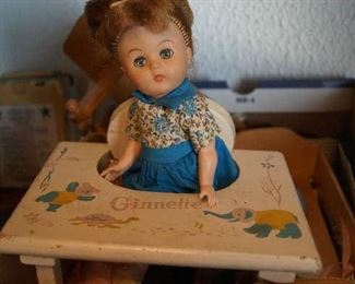 Ginette Doll with clothes and furniture