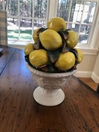 small lemon glass basket