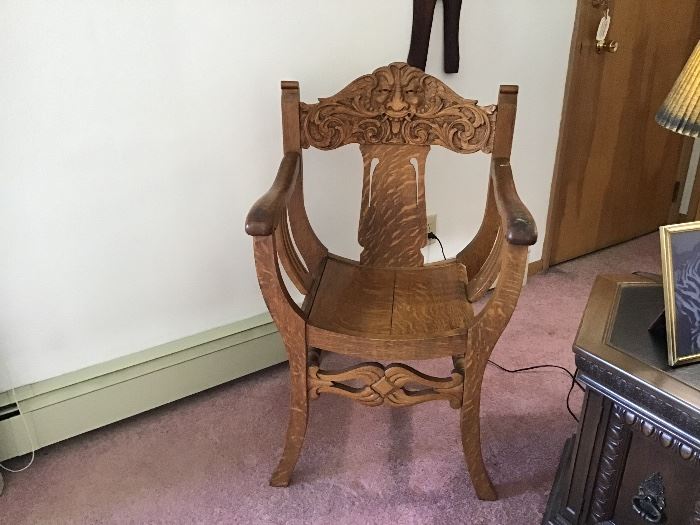 Oak north wind arm chair