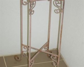 Tall metal plant stand