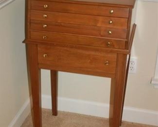 5 drawer silver ware chest (one of two)