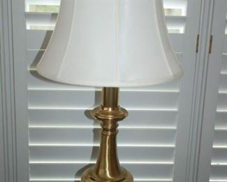 Tall brass lamp