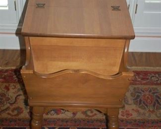 Side table, storage cabinet/magazine rack