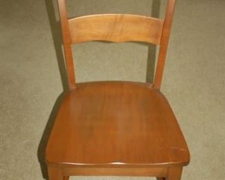 Wood high back chair