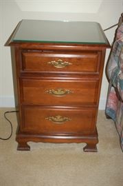 3 drawer side table