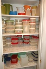 Plastic and tupperware!